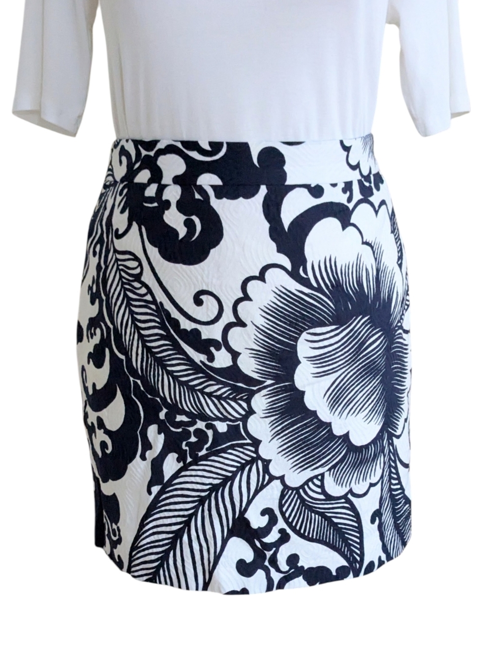 Milly New York Cotton Print Skirt Size 12
